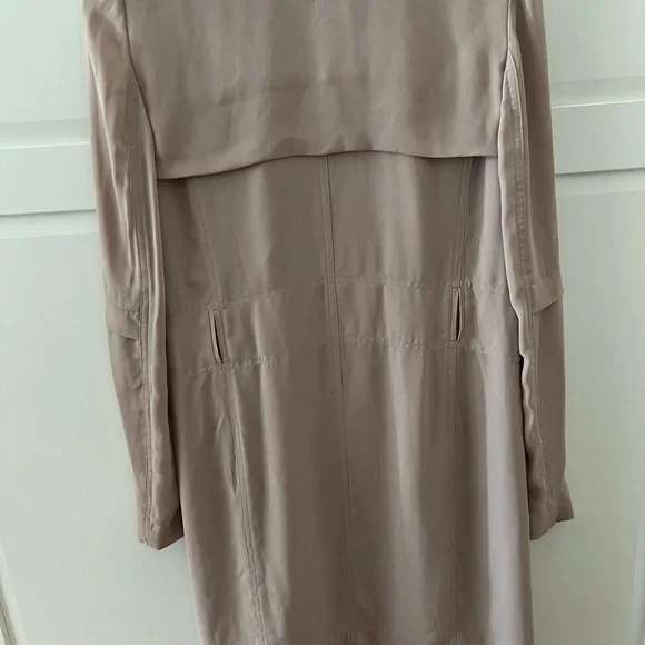 Aritzia Babaton Quincey quincy jacket trench XXS dusty pink tan - Picture 2 of 7